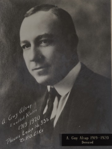 Guy Alsap, Exalted Ruler 1919-20