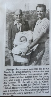 Youngest Potential Elk at Groundbreaking
