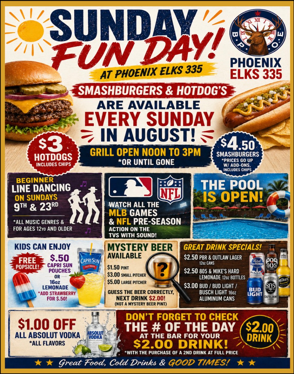 Sunday Funday August 2026
