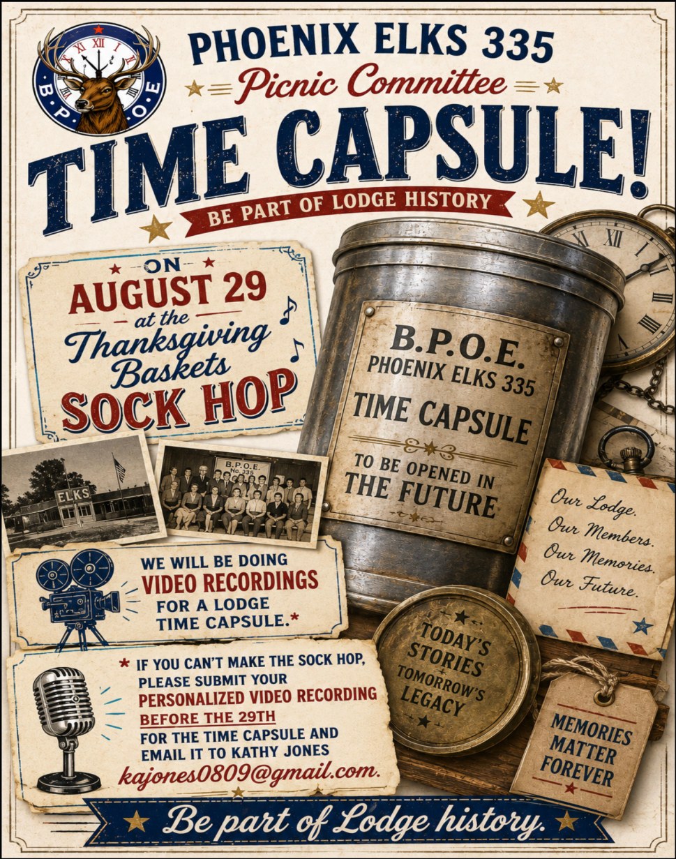 Lodge Time Capsule August 29, 2026
