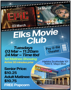 Elks Movie Club - March 2026