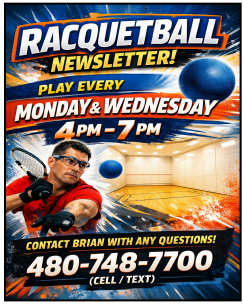 Racquetball Newsletter Phoenix Elks 335