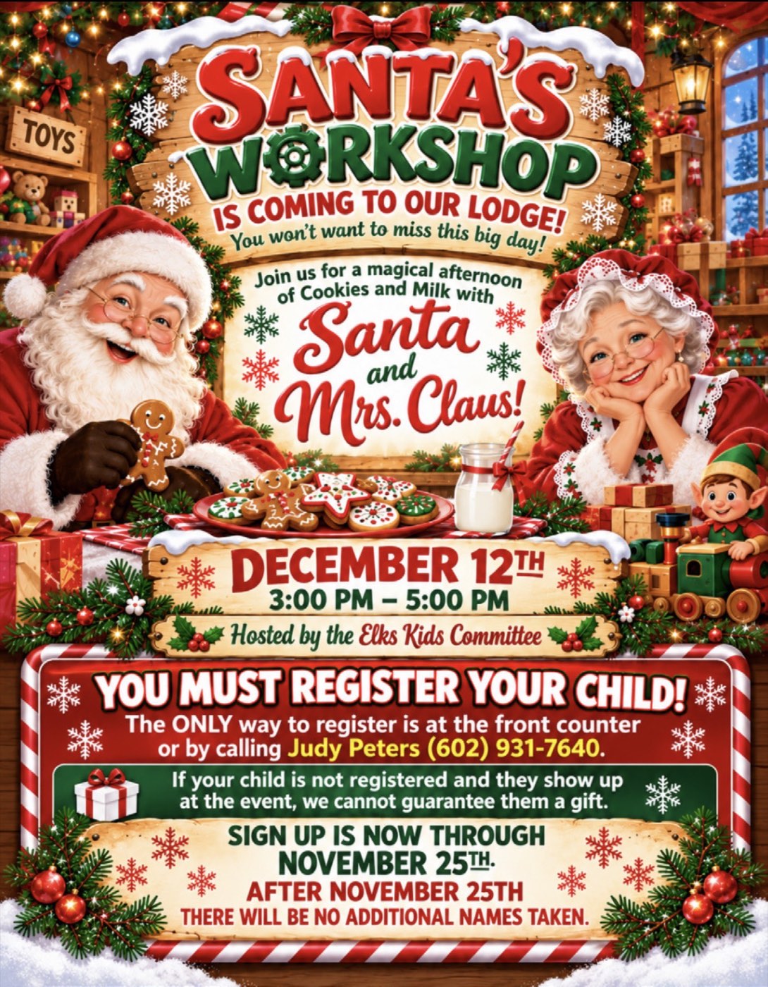 Santa's Workshop December 12, 2026