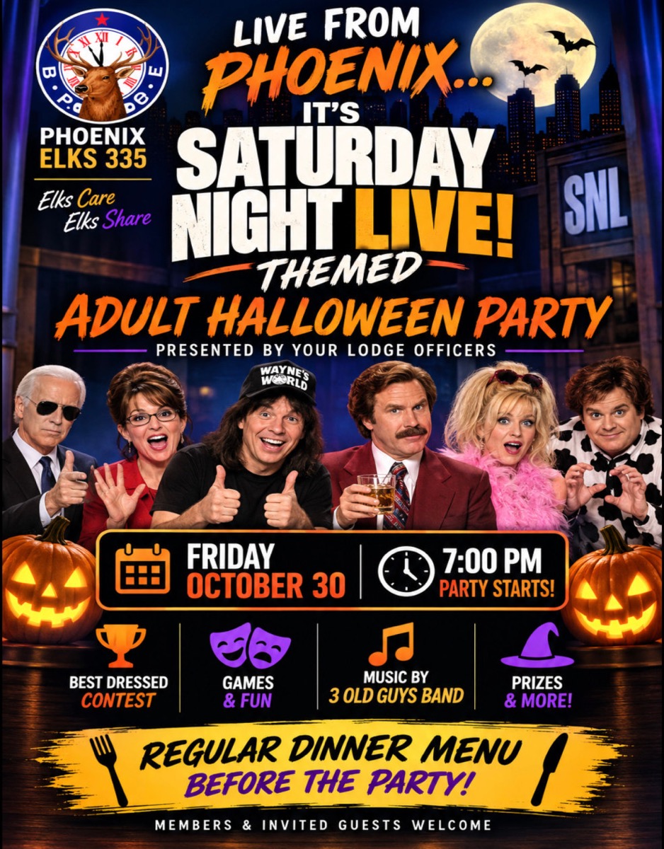 SNL themed Adult Halloween Party October 30, 2026