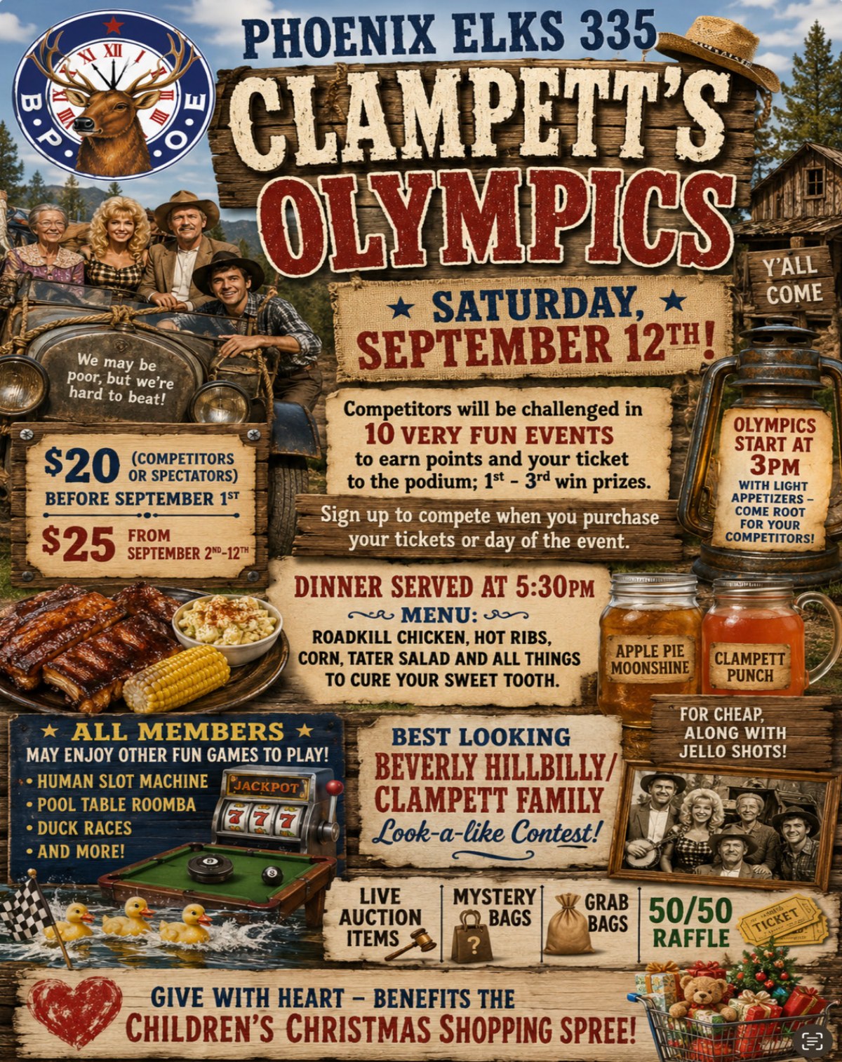 Clampett's Olympics September 12, 2026