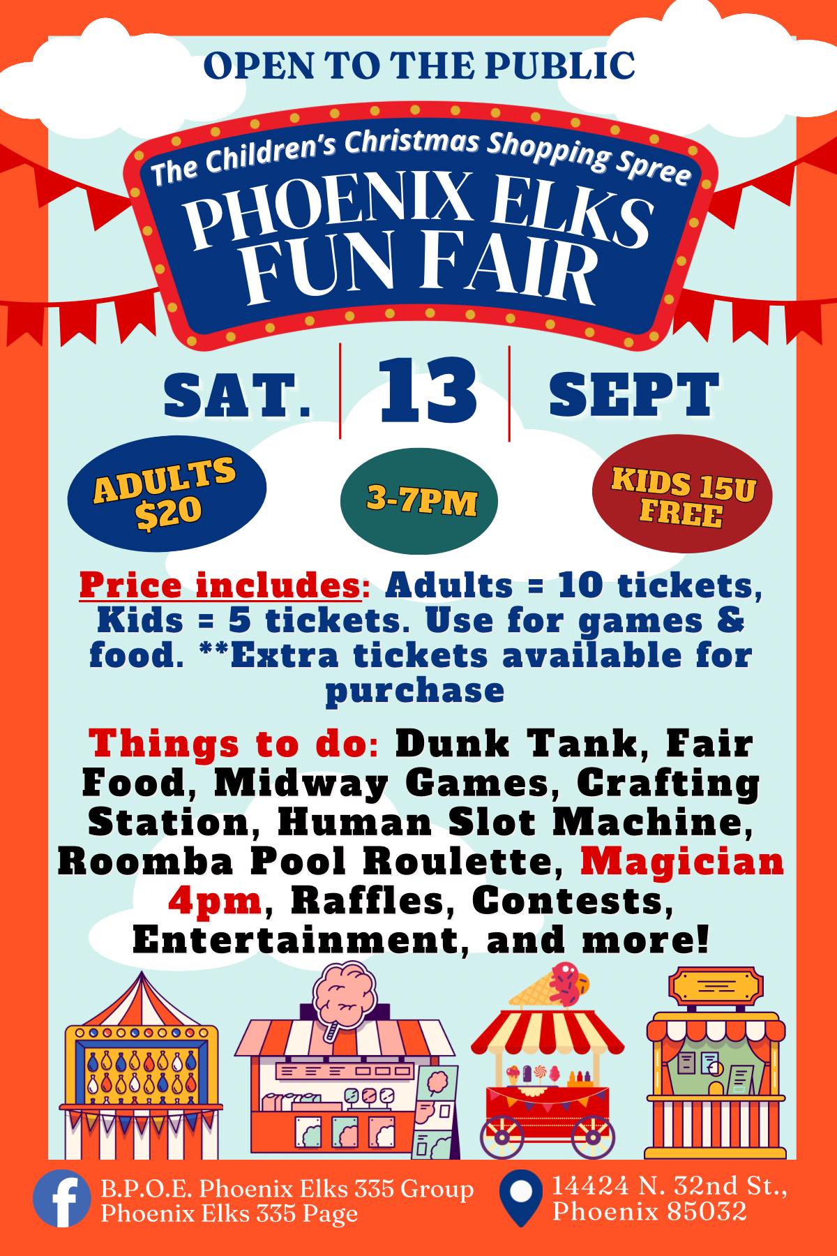 Phoenix Elks Fun Fair - Sept 13